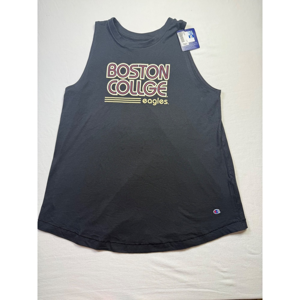 Champion Boston College Eagles Tank Top Black Sleeveless Graphic Large-2613